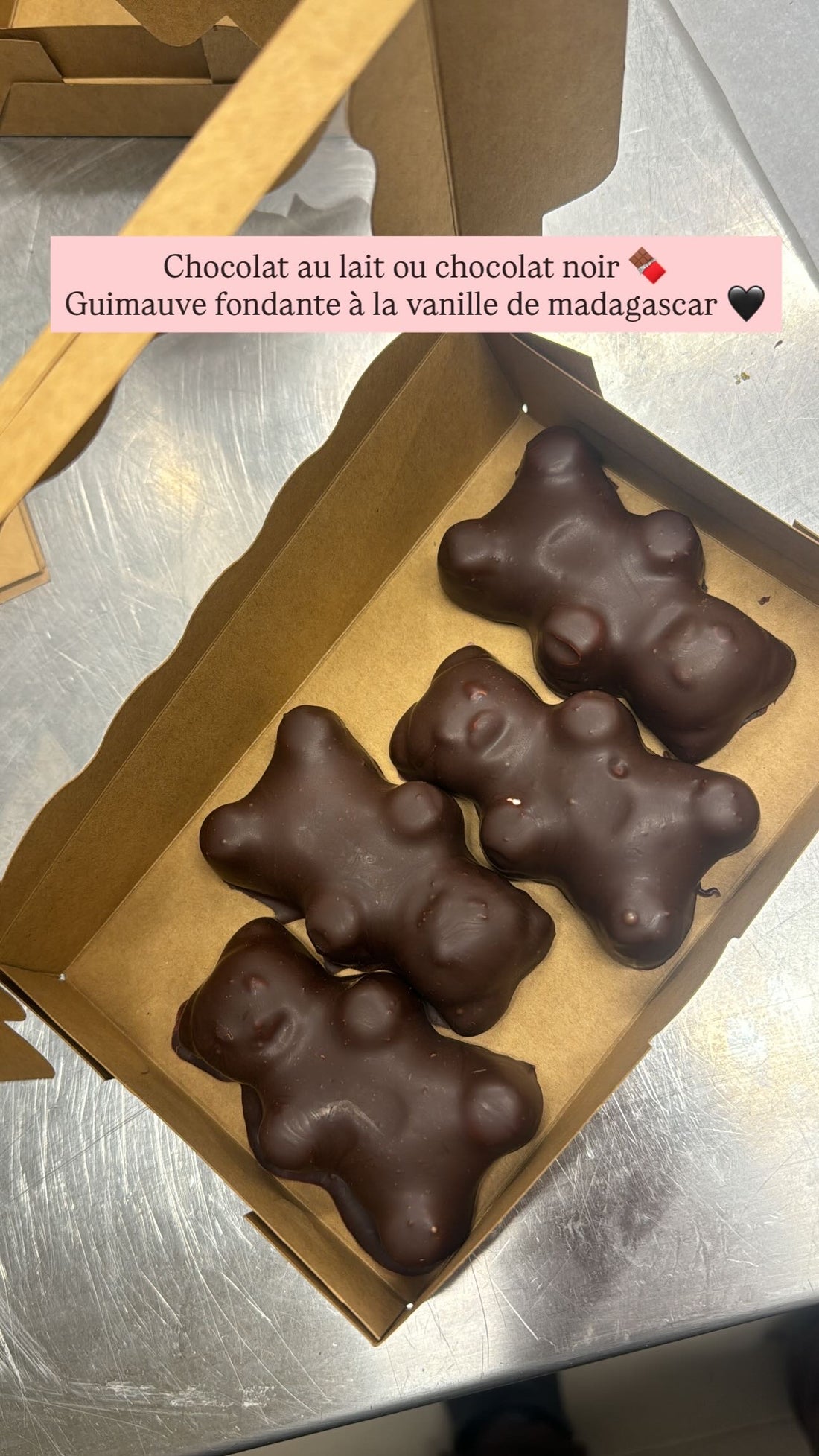 4 oursons en guimauve