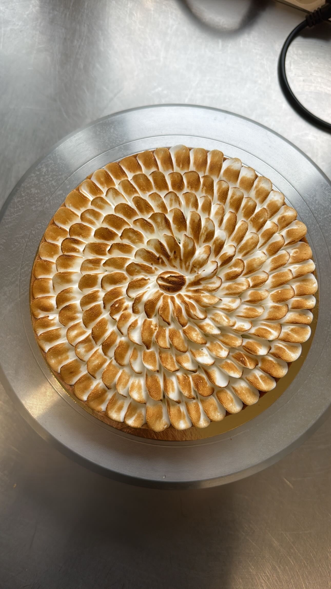 Tarte citron meringuée, Huile d'olive basilic
