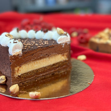 Entremets chocolat praliné